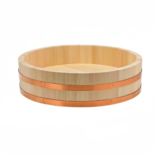 【特大サイズ】 木製寿司桶 直径54cm 木桶　寿司桶　飯台　半切 Amazon.co.jp: 寿司桶 寿司 桶 飯台 木製 すし桶 ご飯 丼 はん